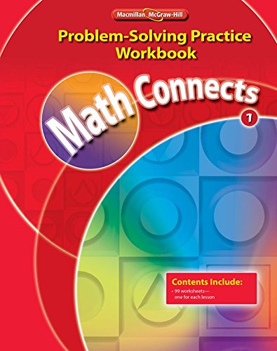 9780021072880: Math Connects, Grade 1: Problem Solving Practice Workbook