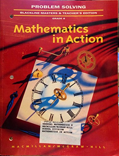 Mathematics in Action (1994) Grade 8, Problem2solving Blackline Masters (9780021093298) by Macmillan