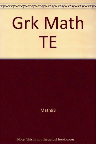 Stock image for MATH IN MY WORLD K, TEACHER'S EDITION for sale by mixedbag