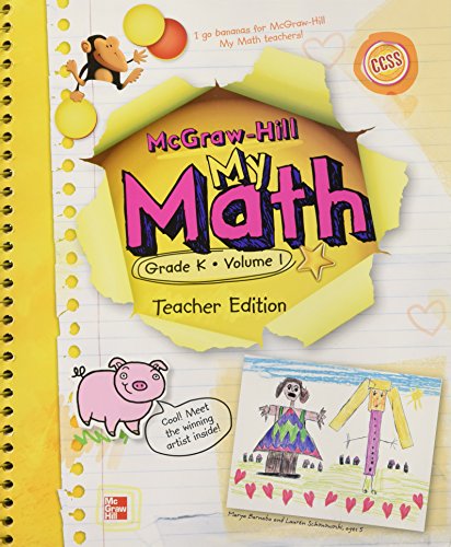 Imagen de archivo de My Math, Grade K Vol. 1, Teacher's Edition, CCSS Common Core State Standards a la venta por GoldenWavesOfBooks