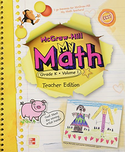 Stock image for My Math, Grade K Vol. 1, Teacher's Edition, CCSS Common Core State Standards for sale by GF Books, Inc.