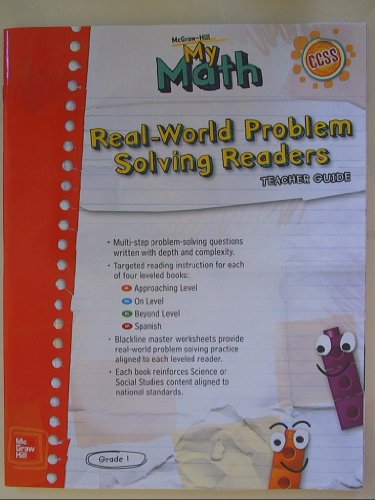Stock image for McGraw-Hill My Math, Grade 1: Teacher Guide For Real-World Problem Solving Readers With Answers, Common Core State Standards (2013 Copyright) for sale by ~Bookworksonline~