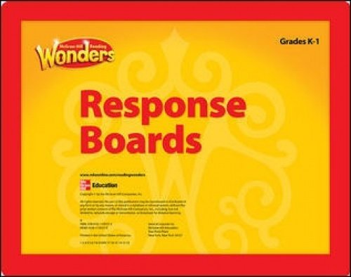 Stock image for Reading Wonders Reading Response Boards Grade K/1 (ELEMENTARY CORE READING) for sale by Georgia Book Company
