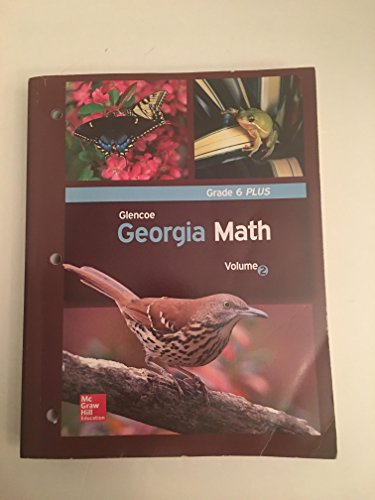 9780021354795: Glencoe Georgia Math Volume 2 Grade 6 Plus