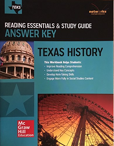 Imagen de archivo de Teks Texas History - Reading Essentials & Study Guide - Answer Key ; 9780021360574 ; 002136057X a la venta por APlus Textbooks