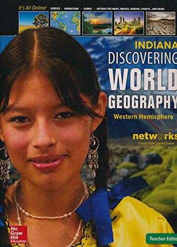 Imagen de archivo de Discovering World Geography, Western Hemisphere, Indiana Teachers Edition a la venta por Allied Book Company Inc.