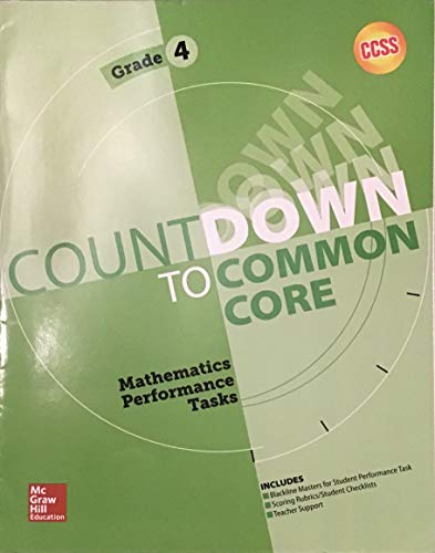 Stock image for My Math Countdown to Common Core Mathematics Performance Tasks Gr 4 (ELEMENTARY MATH CONNECTS) for sale by Booksaver4world