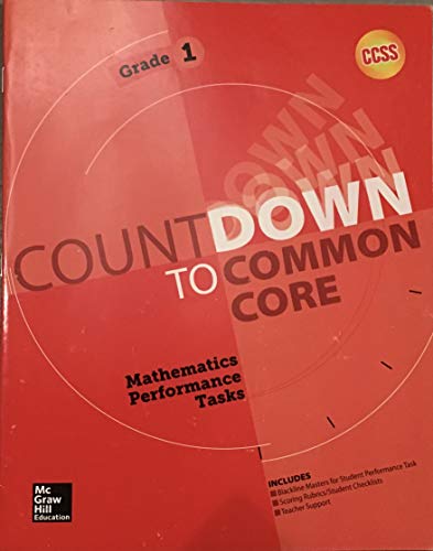 Stock image for My Math Countdown to Common Core Mathematics Performance Tasks Gr 1 (ELEMENTARY MATH CONNECTS) for sale by Allied Book Company Inc.