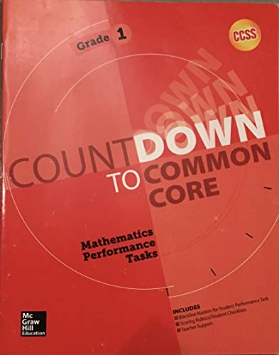 9780021386222: My Math Countdown to Common Core Mathematics Performance Tasks Gr 1 (ELEMENTARY MATH CONNECTS)