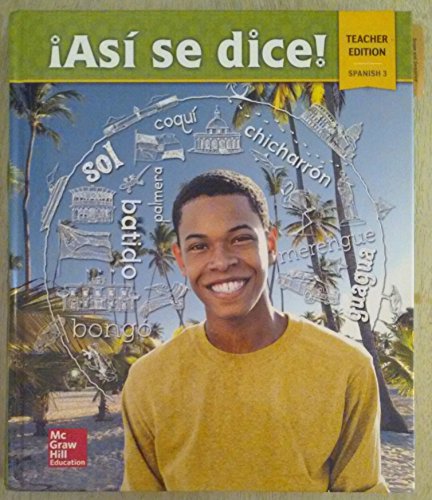 9780021388219: Asi se dice Level 3 Teacher Edition