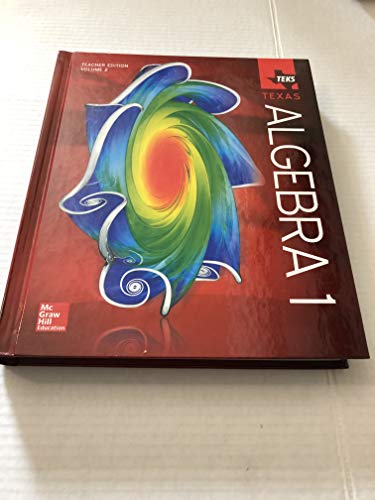 Stock image for Teks Texas Algebra 1 Teachers Edition Volume 2 ; 9780021401123 ; 0021401128 for sale by APlus Textbooks