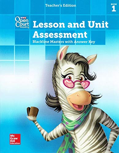 Stock image for SRA Open Court Reading, Teacher's Edition, Lesson and Unit Assessment, Blackline Masters with Answer Key, Grade 3, Book 1, 9780021427062, 0021427062, 2016 for sale by Georgia Book Company