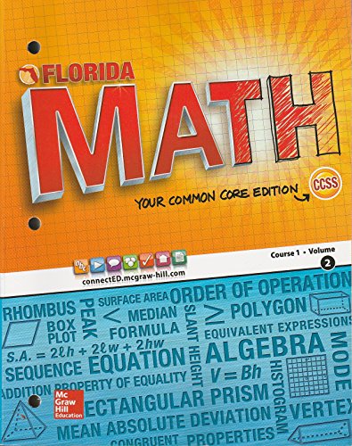 Stock image for Florida Math Your Common Core Edition Course 1 Volume 2 CCSS for sale by Better World Books
