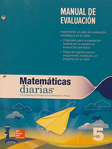 Stock image for Everyday Mathematics 4th Edition, Grade 5, Spanish Assessment Handbook (Spanish Edition) for sale by Allied Book Company Inc.