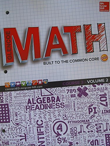 9780021454259: Glencoe Math, Course 3 (2) (Math Applications & Connections Course)