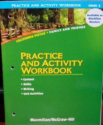 9780021504640: Practice and Activity Workbook, Grade 1 (California Vistas: Family and Friends)