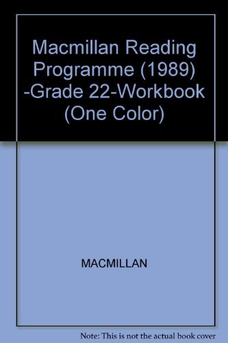 Imagen de archivo de Macmillan Reading Programme (1989)-Grade 22-Workbook (One Color) a la venta por 2Vbooks