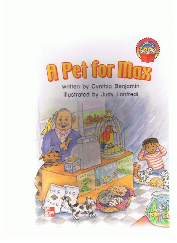 Beispielbild fr A pet for Max (Leveled books) zum Verkauf von ThriftBooks-Dallas