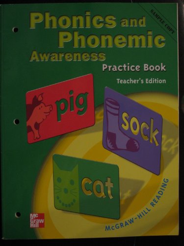 Imagen de archivo de Phonics And Phonemic Awareness Practice Book Teacher's Edition Grade 3 Mcgraw-Hill Reading ; 9780021855650 ; 002185565X a la venta por APlus Textbooks