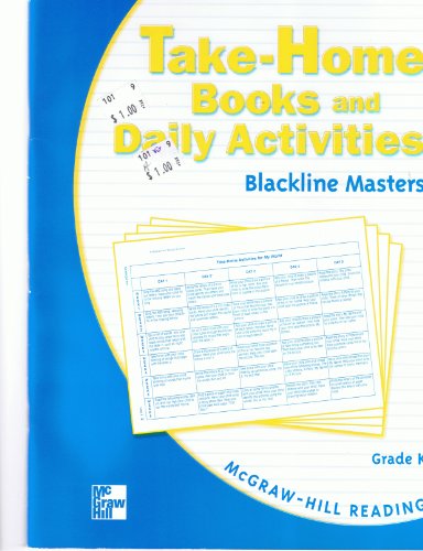 Beispielbild fr Take-Home Books and Daily Activities Blackline Masters Grade K (McGraw-Hill Reading) zum Verkauf von Better World Books