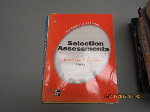 9780021869312: Selection Assessments Teacher's Annotated Edition