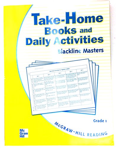 Stock image for MacGraw-Hill Reading: Take-Home Books and Daily Activities Blackline masters, Grade 1 for sale by The Unskoolbookshop
