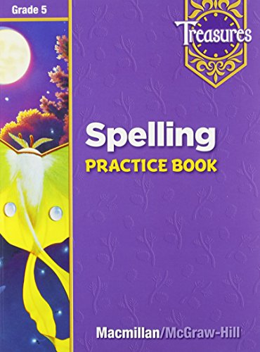 9780021936380: Treasures Spelling Practice Book Grade 5