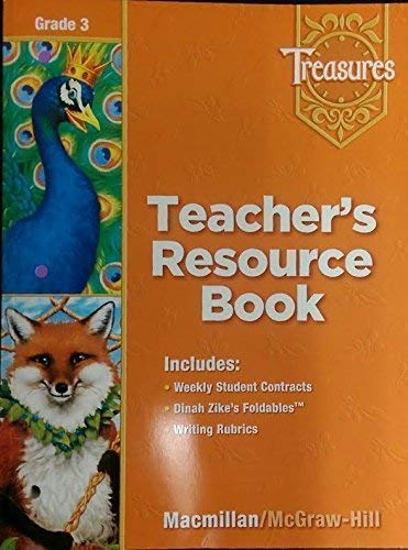 Stock image for Treasures, Grade 3 - Teacher's Resource Book [Paperback] by Bear, Dole. for sale by Nationwide_Text