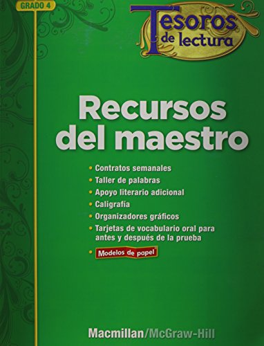 9780021999514: Tesoros de lectura, A Spanish Reading/Language Arts Program, Grade 4, Teacher Resource Book