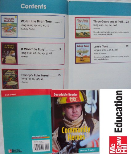 5 Children Stories in 1 Phonics & Comprehension Grade 2: Community Heroes (Decodable Reader) (9780022022563) by Variety