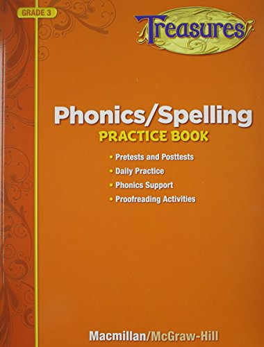 Stock image for Treasures Phonics/Spelling Practice Book, Grade 3 for sale by Hawking Books