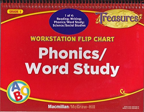 Workstation Flip Chart: Phonics / Word Study Grade 1 (Treasures) (9780022064839) by Macmillan