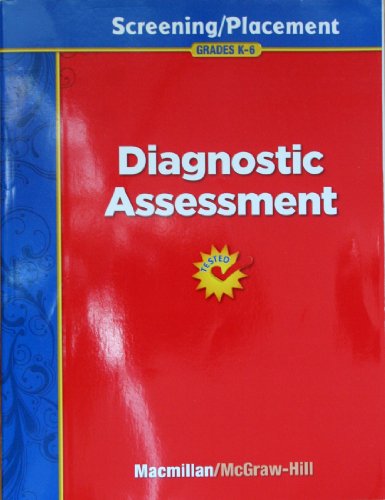 Stock image for Diagnostic Assessment: Screening / Placement, Grades K-6 (Treasures Reading Program) for sale by SecondSale