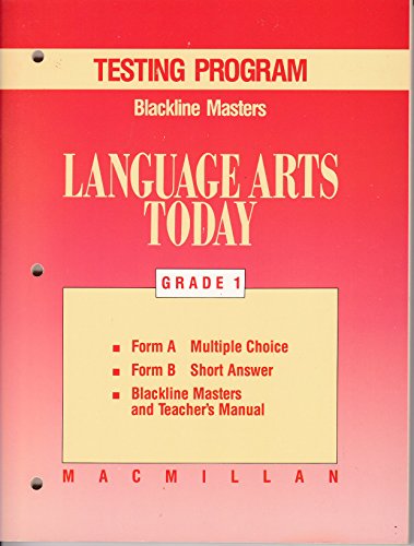 9780022435639: Language Arts Today Testing Program Blackline Masters Grade 1
