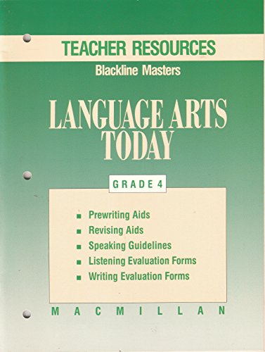 9780022435936: Macmillan Language Arts Today Grade 4 Teacher Resources Blackline Masters