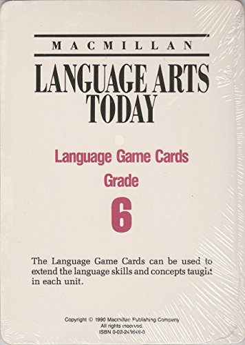 Imagen de archivo de LANGUAGE ARTS TODAY 6, LANGUAGE GAME CARDS a la venta por mixedbag