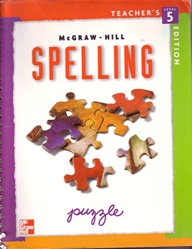 Stock image for MCGRAW HILL SPELLING 5, TEACHERS EDITION for sale by mixedbag