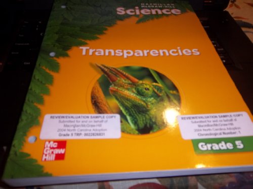 Beispielbild fr Macmillan Mcgraw-hill Science Transparencies zum Verkauf von Allied Book Company Inc.