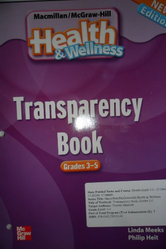 Imagen de archivo de Health & Wellness Transparency Book Grades 3-5 a la venta por Nationwide_Text
