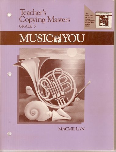 9780022942106: Music and You Grade 5 (Teacher's Copying Masters) [Paperback] by Staton, Barbara