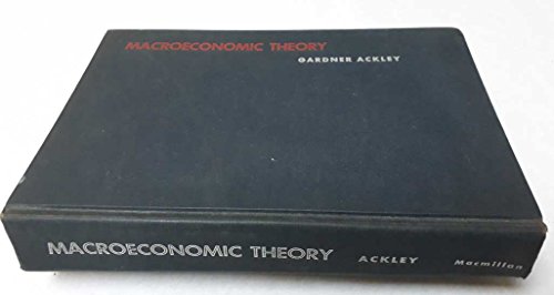 9780023002809: Macroeconomic Theory