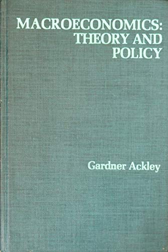 Beispielbild fr Macroeconomics: Theory and policy zum Verkauf von ThriftBooks-Atlanta