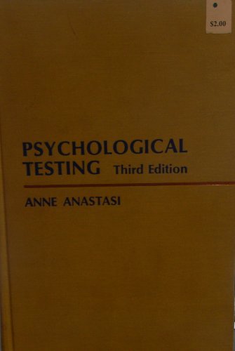 Beispielbild fr Psychological Testing zum Verkauf von SecondSale