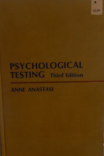 Stock image for Psychological Testing for sale by SecondSale