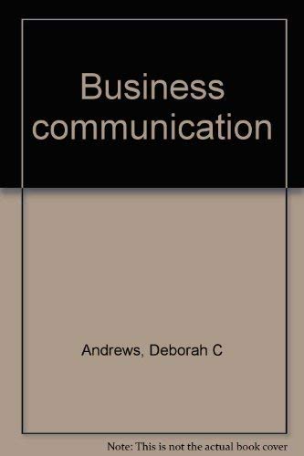 9780023035104: Business Communication