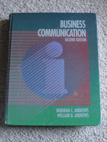 Beispielbild fr Business Communication zum Verkauf von Wonder Book
