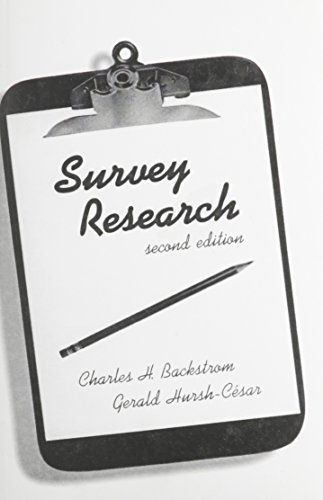 Imagen de archivo de Survey Research a la venta por ThriftBooks-Atlanta