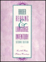 Stock image for Bader Reading and Language Inventory for sale by Ergodebooks