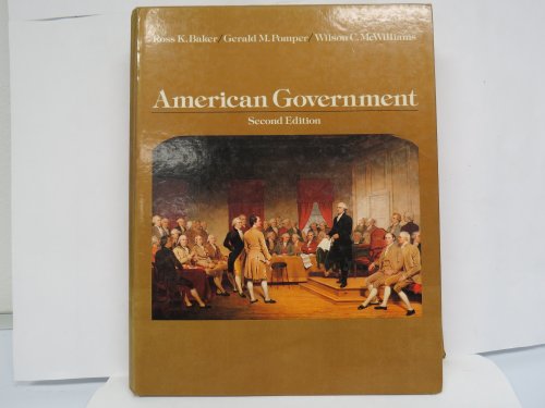 Beispielbild fr American Government zum Verkauf von Solr Books