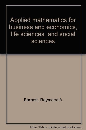 Stock image for Applied mathematics for business and economics, life sciences, and social sciences for sale by HPB-Red